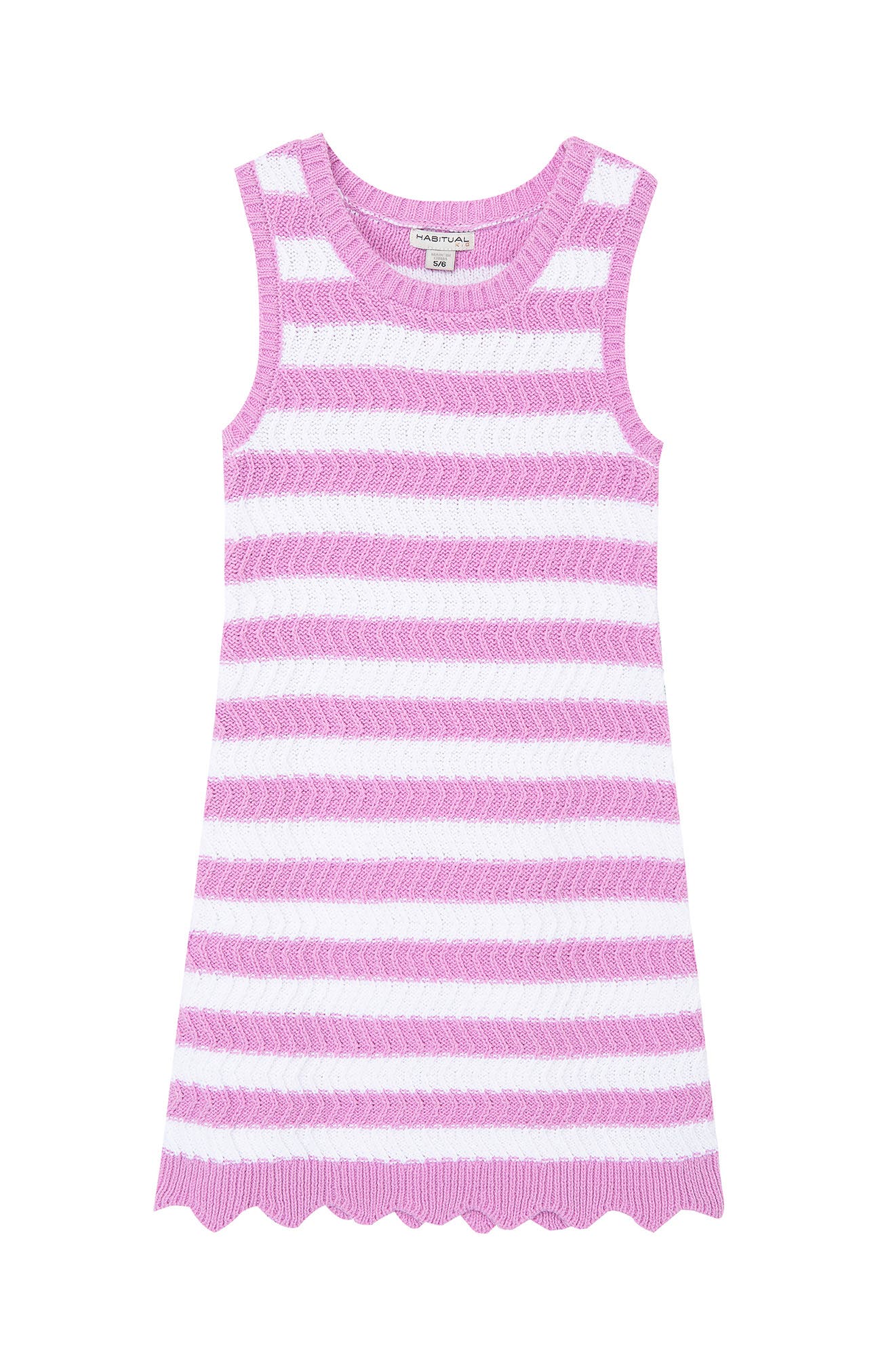 Gymboree Girls Swing Tank Size 4 6 Or 8 Pink Necklace Trim Peach Striped New